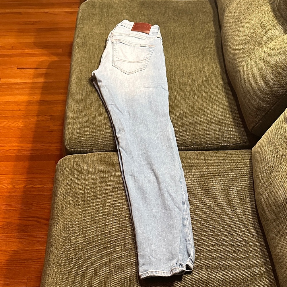 Hollister Light Blue Skinny Jeans for Men